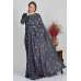 Grey Indian Embroidered Party Wear Saree