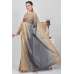 Trendy Grey & Beige Two Tone Party Wear Saree