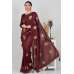 Dark Maroon Traditional Ready To Wear Saree