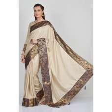 Blue Beige Party Wear Saree