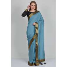 Blush Grey & Black Party Wear Saree