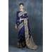 Navy Blue Indian Designer Party Wear Saree