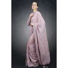 Rose Pink Heavy Designer Saree