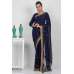 Navy Blue Indian Embellished Party Saree