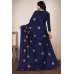 Navy Blue Traditional Indian Saree