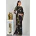 Charcoal Grey Evening Cocktail Saree 