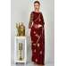 Maroon Gold Ethnic Evening Saree