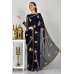 Navy Blue Indian Designer Evening Saree