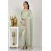Pista Embroidered Pakistani Wedding Saree
