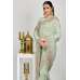 Pista Embroidered Pakistani Wedding Saree