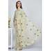 Beige Indian Designer Stitched Blouse Saree