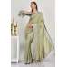 Pista Green Sequin Embellished Saree