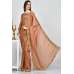 Rust Satin Chiffon Indian Ladies Saree