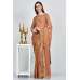 Rust Satin Chiffon Indian Ladies Saree