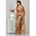 Brown Organza Printed Saree