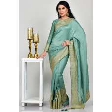 Mint Indian Party Wear Designer Saree