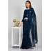 Peacock Blue Indian Evening Saree