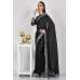 Dark Grey Designer Party Wear Saree