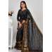 Black Gold Fancy Embroidered Indian Saree