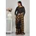 Black Gold Fancy Embroidered Indian Saree