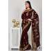 Dark Maroon South Indian Wedding Saree