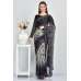 Grey Black Two Tone Ready Made Saree