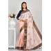 Ice Pink Beautiful Zoya Silk Indian Saree