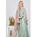 Mint Pink Heavy Embroidered Bridal Ethnic Saree