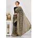 Navy Blue Embroidered Wedding Saree