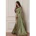 ZACS-611 OLIVE GREEN MEHDNI WEAR READY MADE SAREE