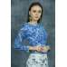 Faded Denim Printed Readymade Saree