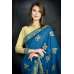Mosaic Blue Traditional Embroidered Saree