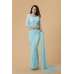 ZACS-701 SKY BLUE GEORGETTE NEW INDIAN OCCASIONAL WEAR SAREE