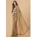 ZACS-709 BEIGE STYLISH SILK BLOUSE INDIAN EVENING WEAR SAREE