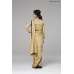 ZACS-728 BEIGE INDIAN WEDDING WEAR READY MADE CAPE STYLE SAREE