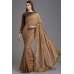 ZACS-772 BROWN GEORGETTE PARTY WEAR INDIAN READYMADE SAREE