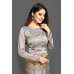 ASH GREY & GOLD INDIAN DESIGNER SAREE