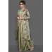 PISTA GREEN NEW STYLE EID FESTIVE SAREE 