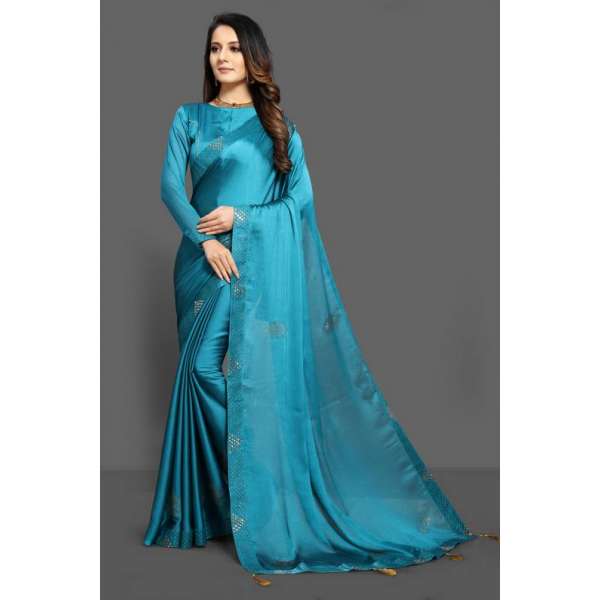 TEAL WEDDING DESIGNER SAREE