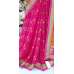 ORANGE PEEL AND HOT PINK MEHNDI WEDDING WEAR SAREE