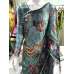 GREEN PAKISTANI DESIGNER FLORAL PRINTED SATIN SAREE