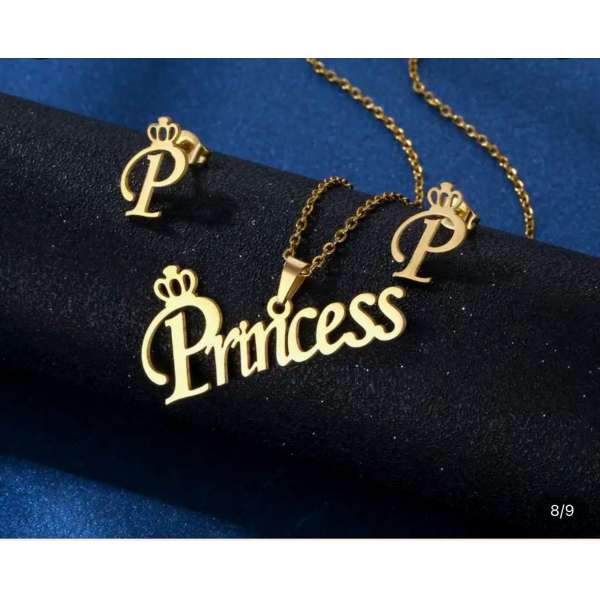 Princess Necklace and Earrings Set