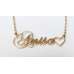 Anisa Nameplate Gold Plated Necklace for Her