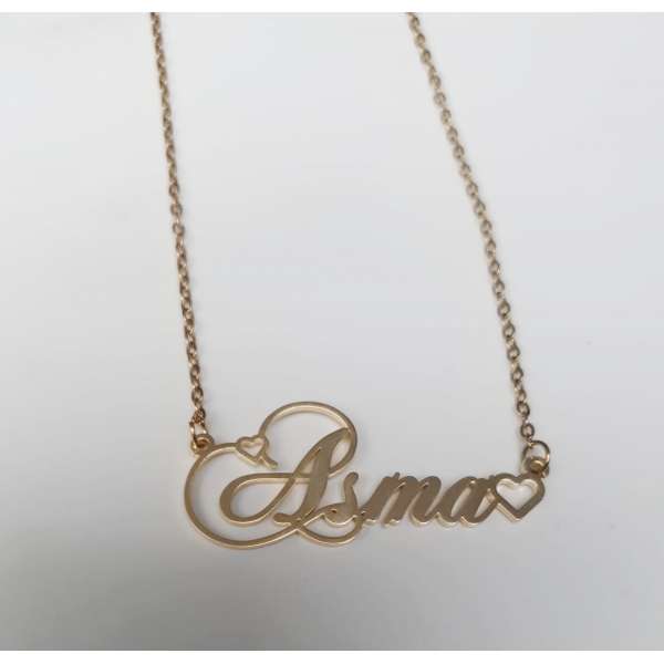 Asma Necklace Golden Style With Adjustable Chain