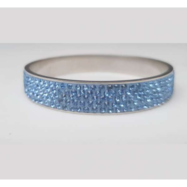BLUE CRYSTAL SHAMBALLA BANGLE