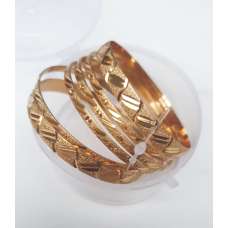 Gold Coated Indian Bangles - Set of 6 Pieces