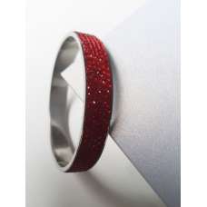Elegant Red Rhinestone Diamond Bangle