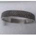 Charcoal Grey Rhinestone Diamond Bangle