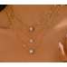 Golden Multi-Layer Necklace with Heart, Teardrop, and Star