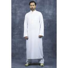 Eid White Mens Jubba Thobe